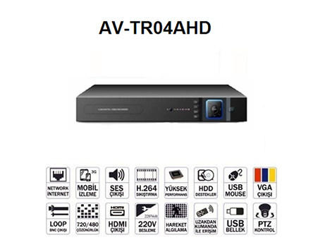 Av-tr04ahd kayıt cihazı