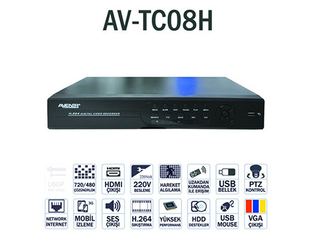 Av-tc08 kayıt cihazı